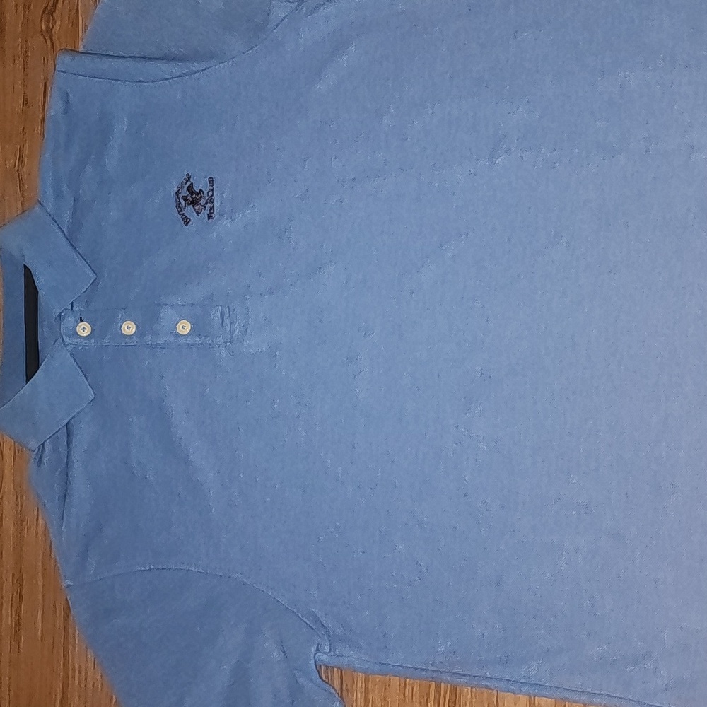 Beverly Hills Polo Club blue button shirt